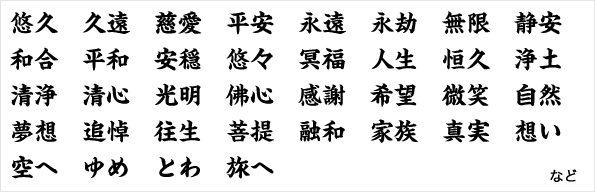 墓石の彫刻 文字とお墓の付属品